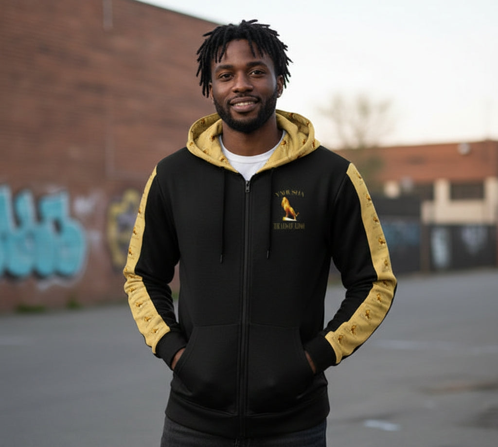 Yahusha: The Lion of Judah (01) | Unisex Zip Hoodie