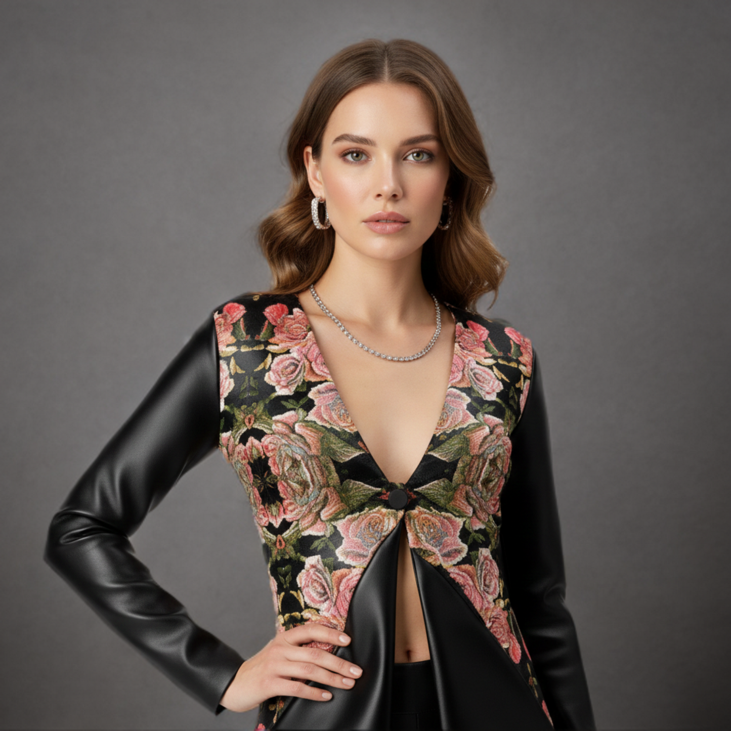 Floral Embosses (06-01): Adom - The Physical Mirror | Jersey Cardigan