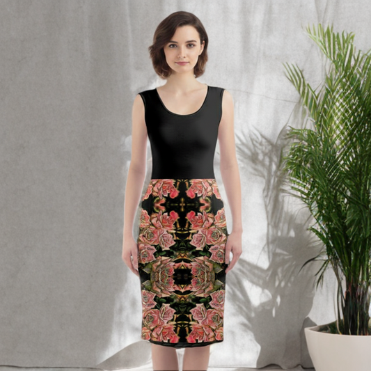 Floral Embosses (06-01): Adom - The Physical Mirror | Sheath Dress
