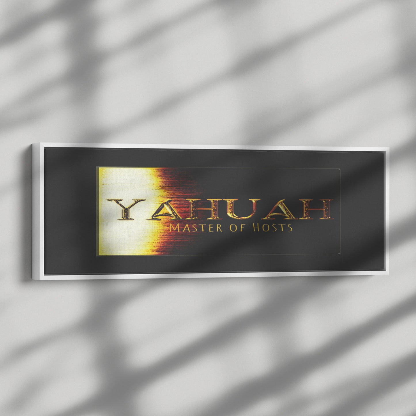 Yahuah: Master of Hosts (01-03) | Panoramic Framed Canvas Print