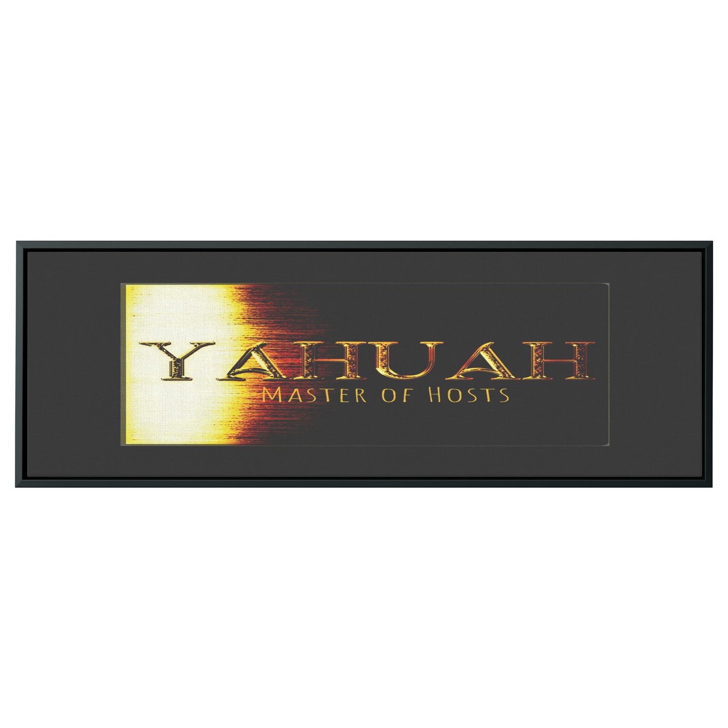 Yahuah: Master of Hosts (01-03) | Panoramic Framed Canvas Print