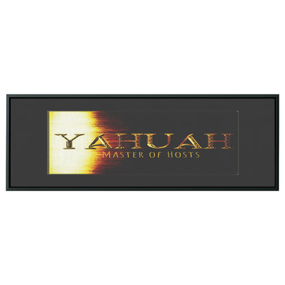 Yahuah: Master of Hosts (01-03) | Panoramic Framed Canvas Print