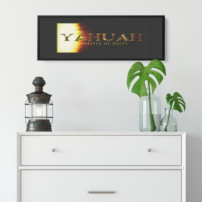 Yahuah: Master of Hosts (01-03) | Panoramic Framed Canvas Print