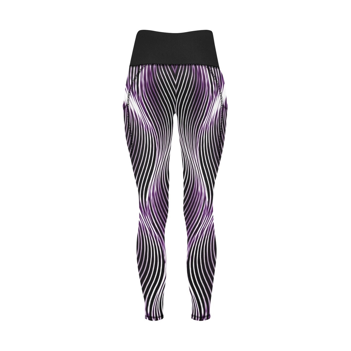 Orot (The Lights) Series: OR ARGAMAN | Royal Light (Purple) High-Rise Leggings with Pockets