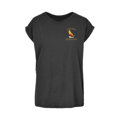Yahusha: The Lion of Judah (01) | Women's Round-Neck Cap-Sleeve T-Shirt