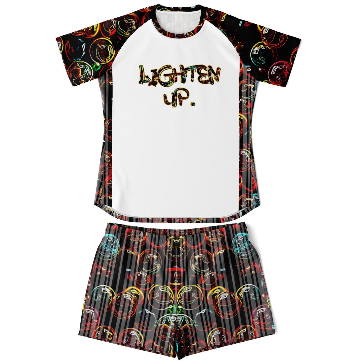 "Lighten Up" (01) | Raglan Tee & Shorts Set