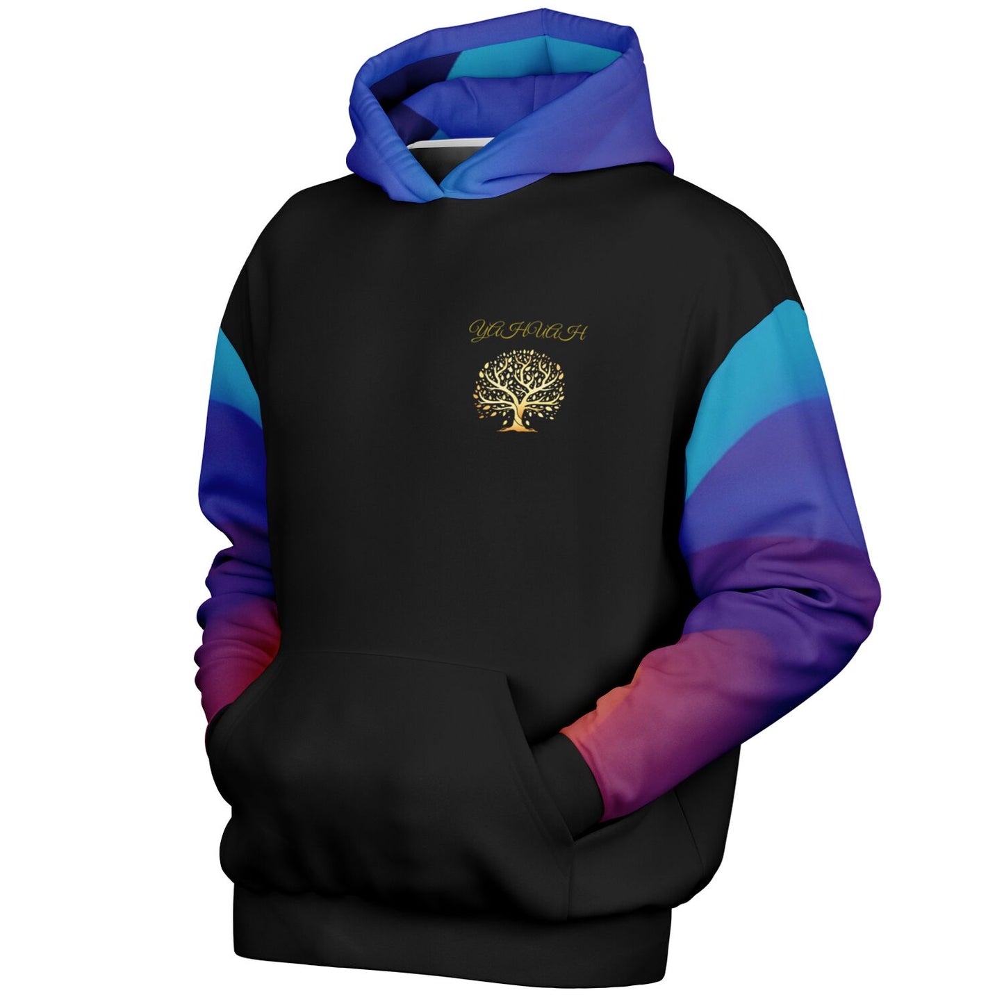 Yahuah: Tree of Life (01-02) - Royal Raiment | Unisex Heavyweight Oversized Fleece Hoodie