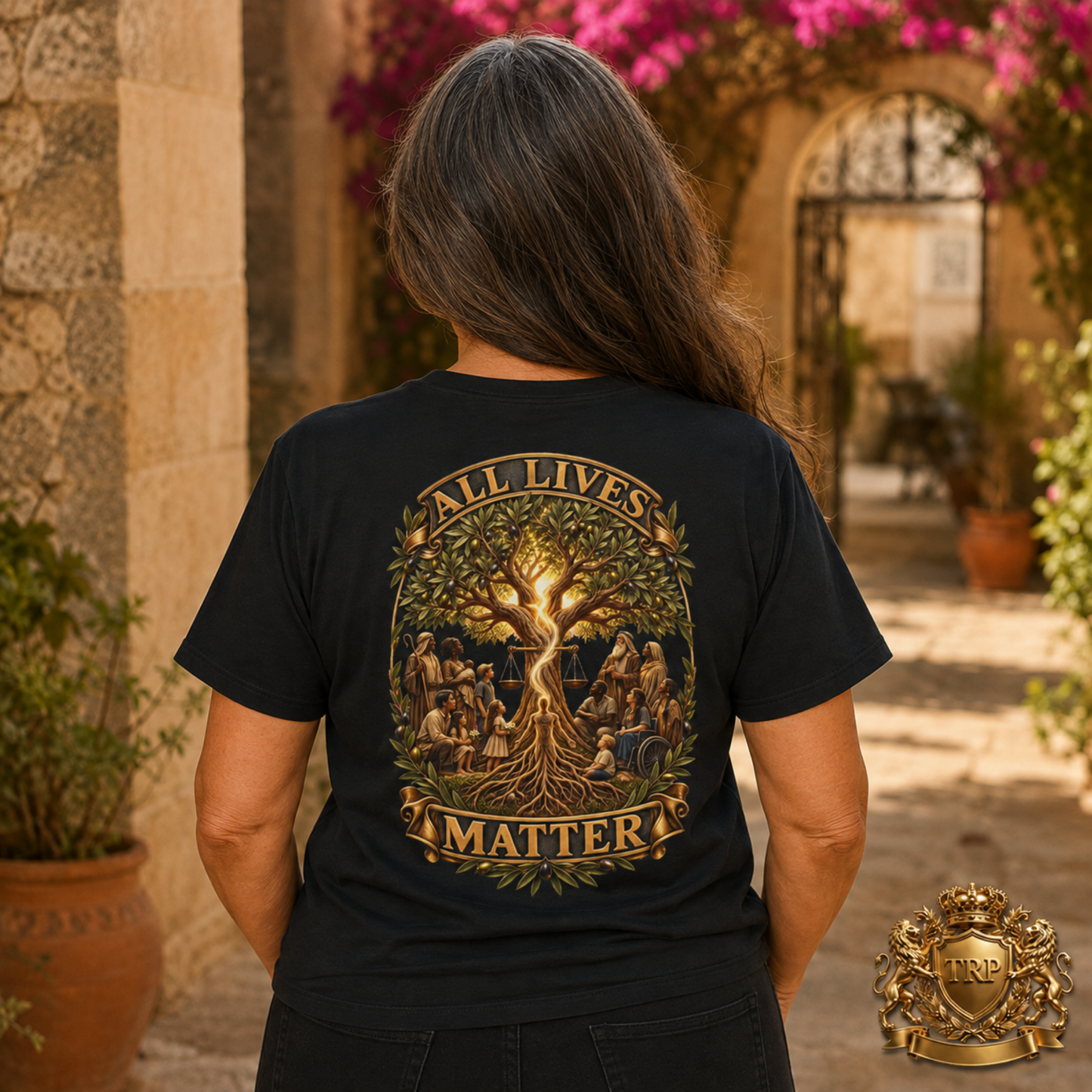 All Lives Matter™ (01) — One Breath, One Humanity™ & The Sevenfold Light™ | Unisex Cotton T-Shirt | 4 Colors