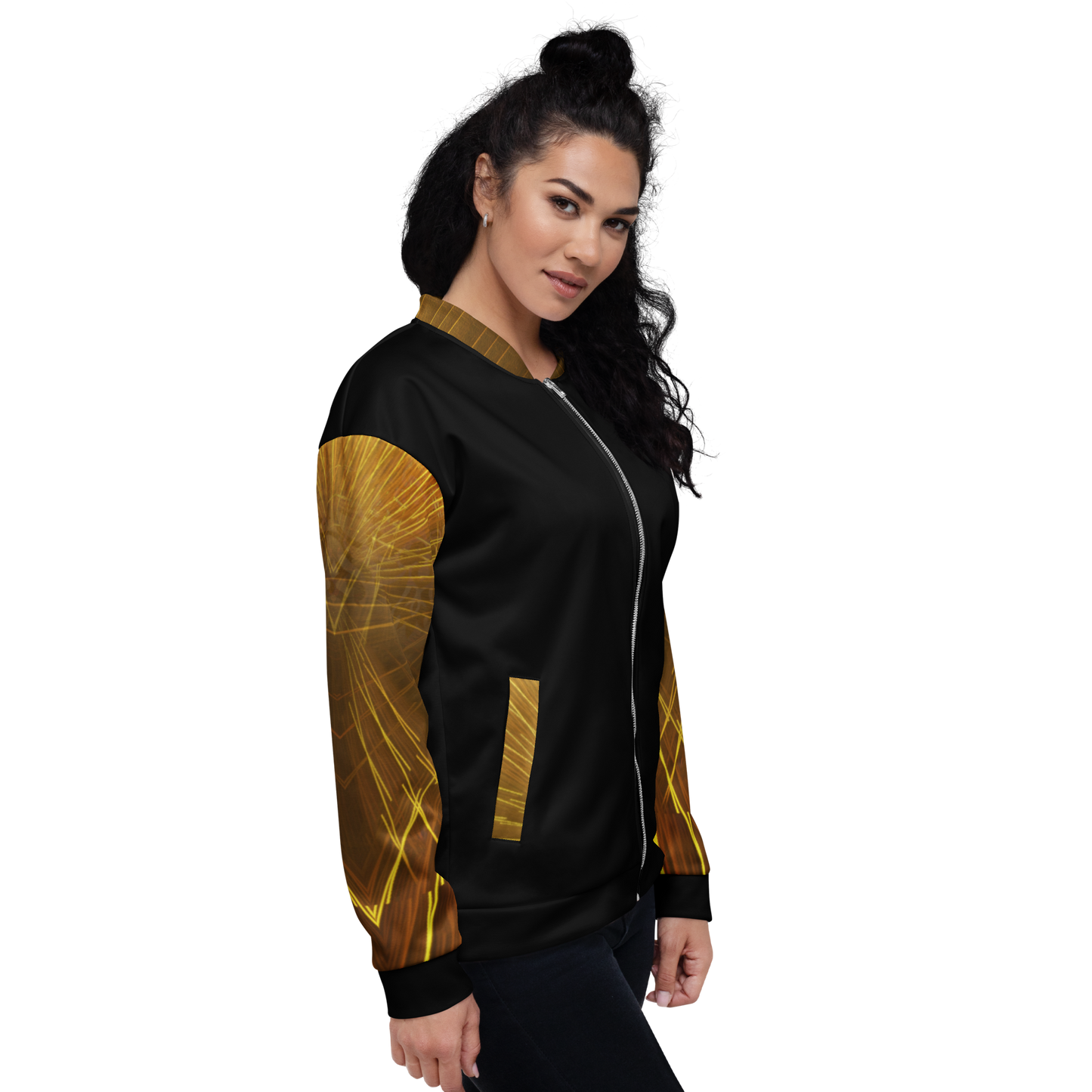 Yahuah: Tree of Life (02-02) - The Firmament Radiance | Unisex Bomber Jacket