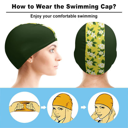 TRP Floral Prints (10): Graceful Jasmine Vine (01–01) | Women's Swimming Cap