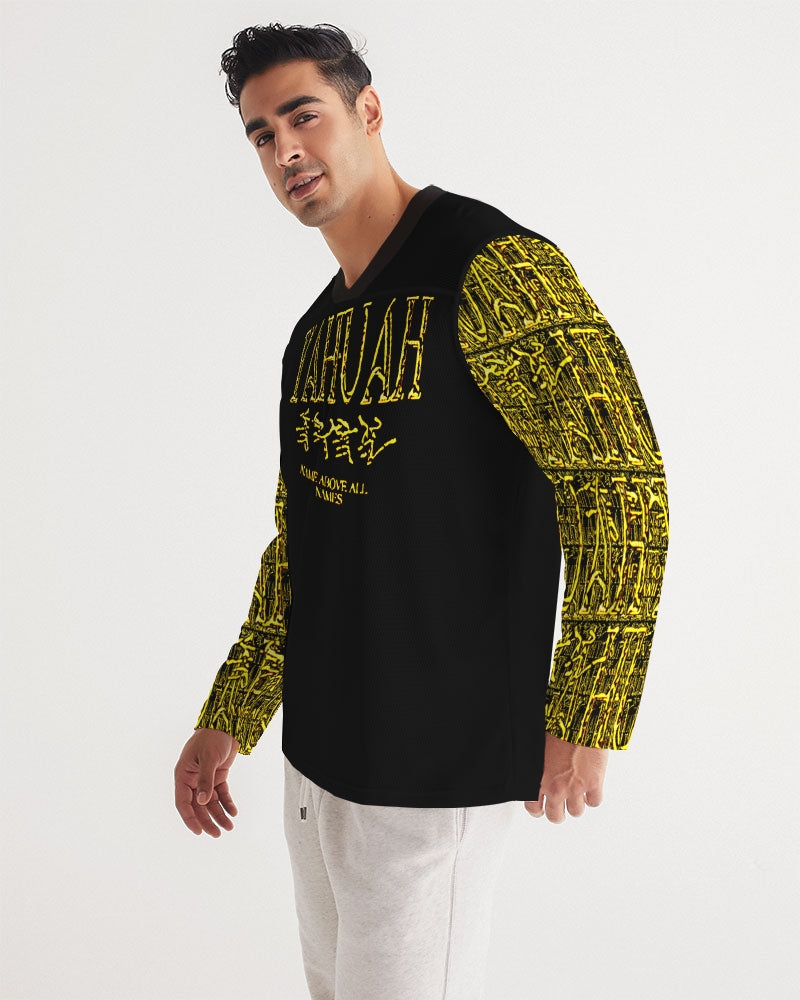 Yahuah: Name Above All Names (01-02) | Men's Long Sleeve V-neck Jersey Tee
