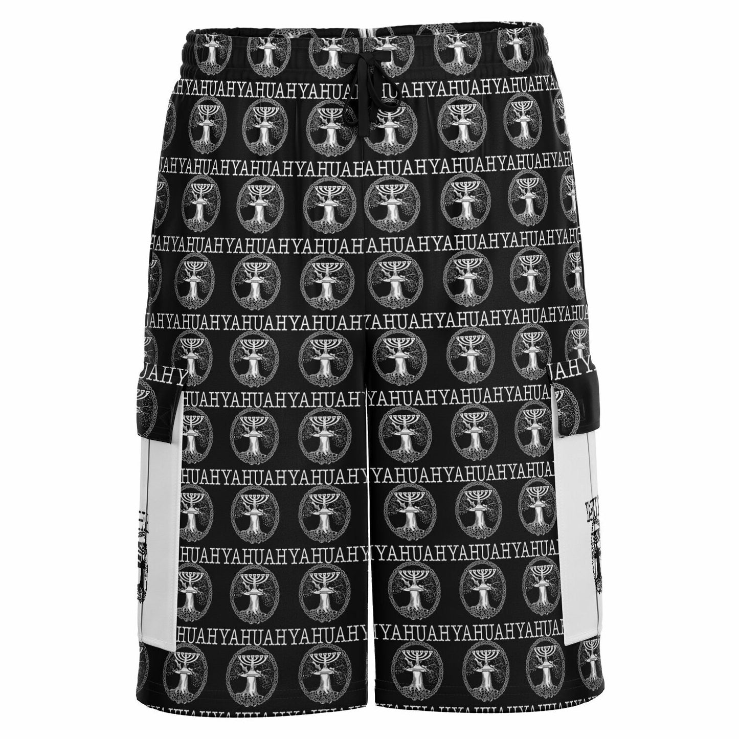 Yahuah: Tree of Life (02-05) - The Dualism Refined | Unisex Heavyweight Cargo Shorts