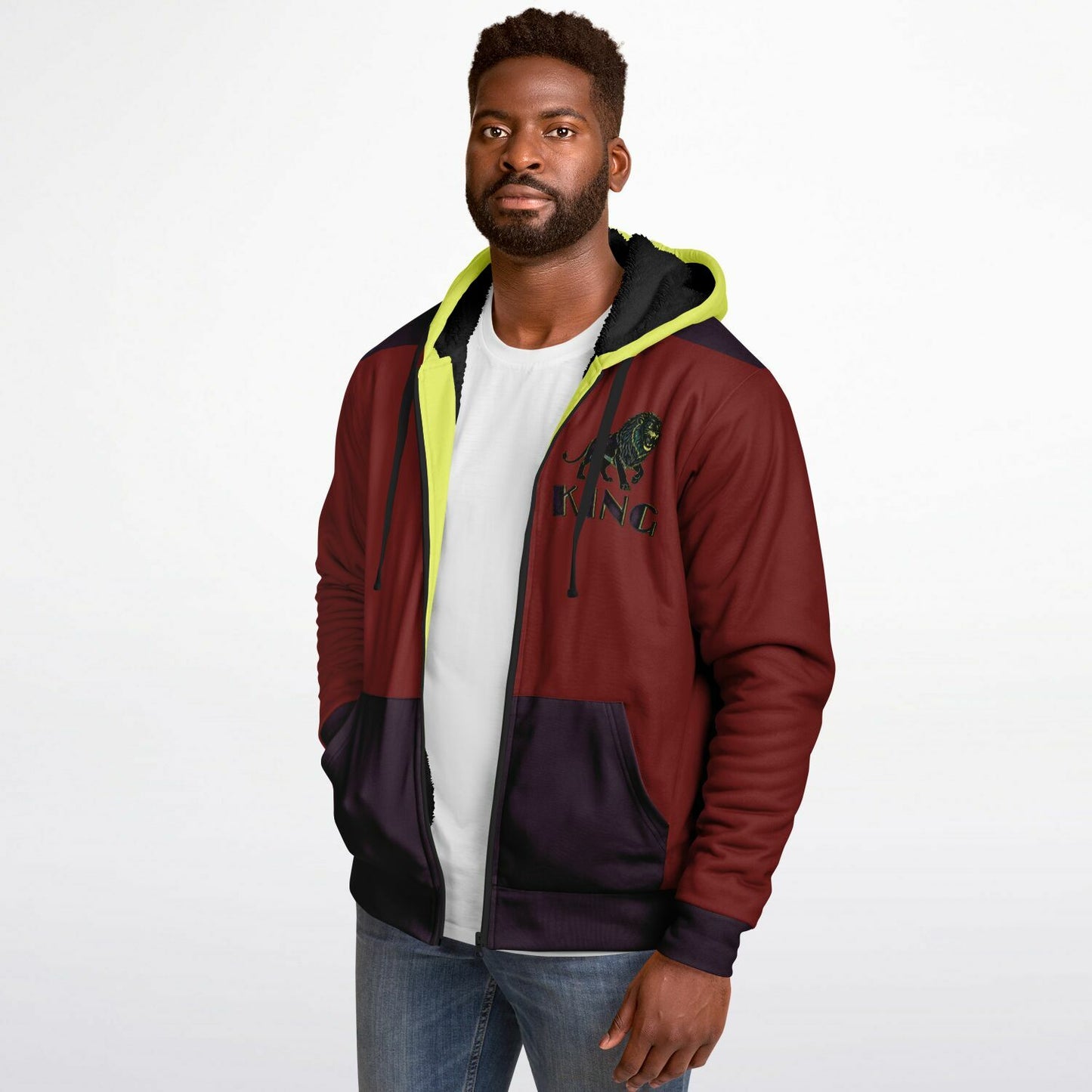KING 01-02 Men's Designer Microfleece Zip Hoodie