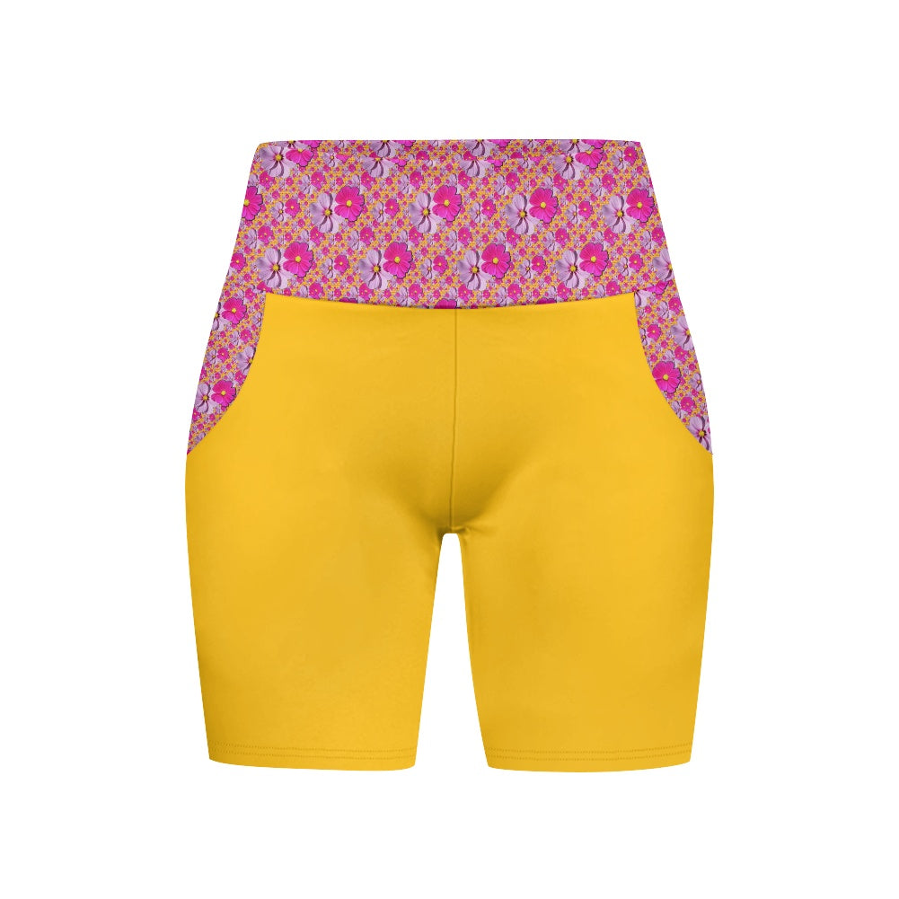 TRP Floral Prints (05): Classic Garden Cosmos (01) | Yoga Shorts