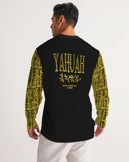 Yahuah: Name Above All Names (01-02) | Men's Long Sleeve V-neck Jersey Tee