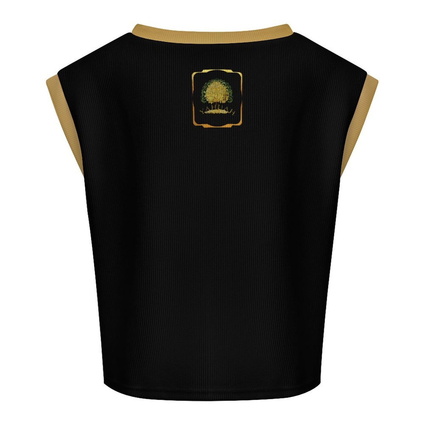 Yahuah: Tree of Life (03) | Contrast Rib Knit Crop Top