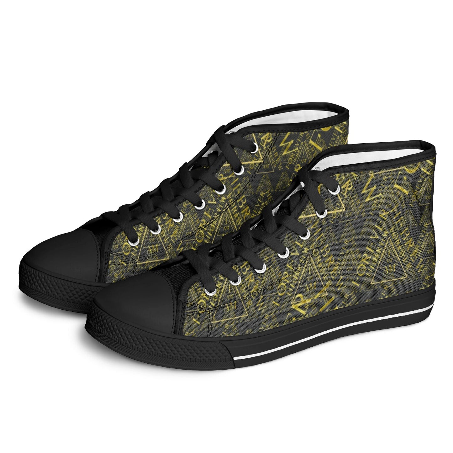 I AM HEBREW 03-01 Urban Peak Unisex High Top Canvas Sneakers