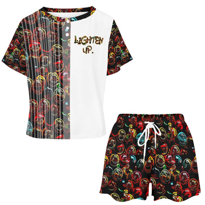 "Lighten Up" (01) | Lounge Tee & Shorts Set