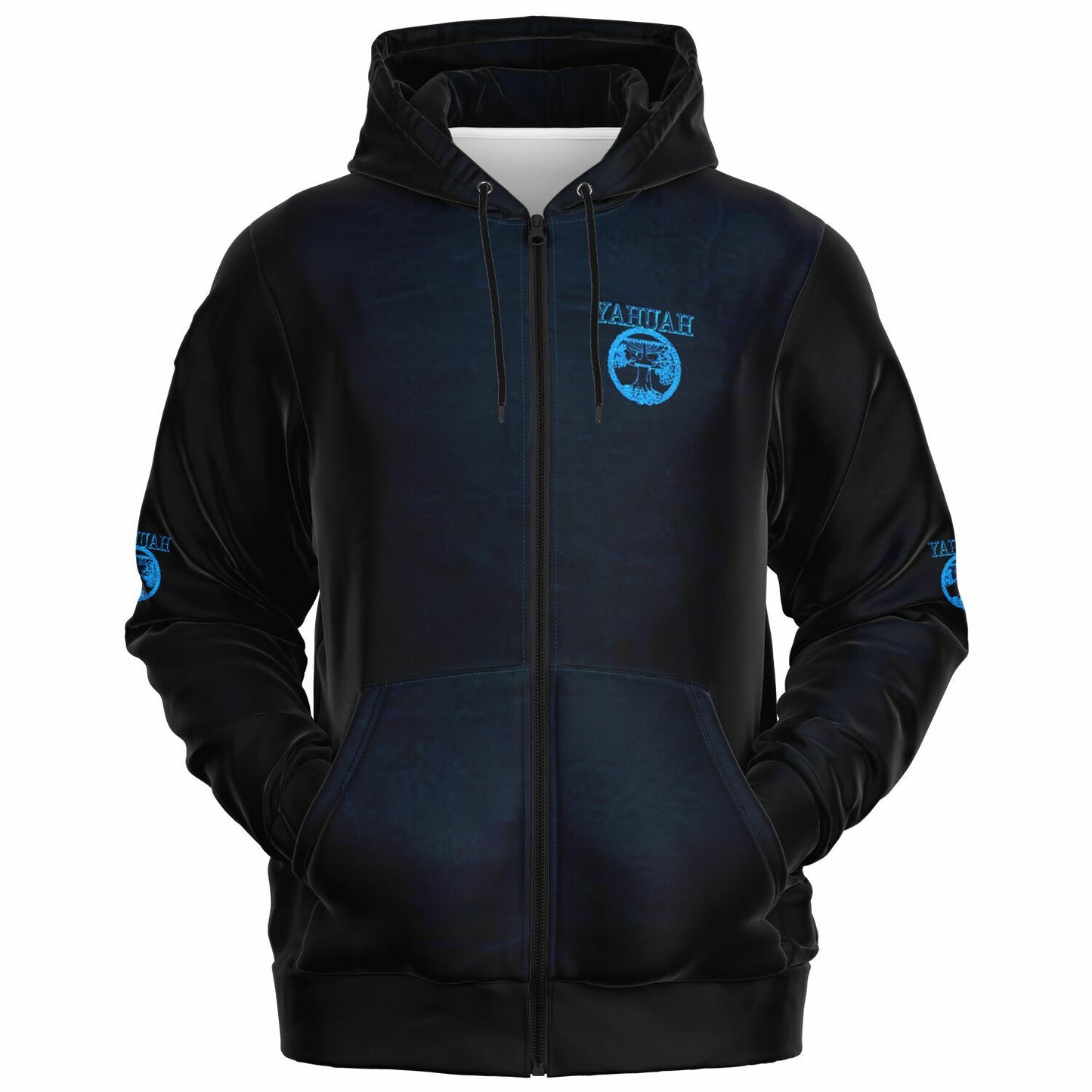 Yahuah: Tree of Life (02-03) - The Living Ruach | Unisex Athletic Zip Hoodie