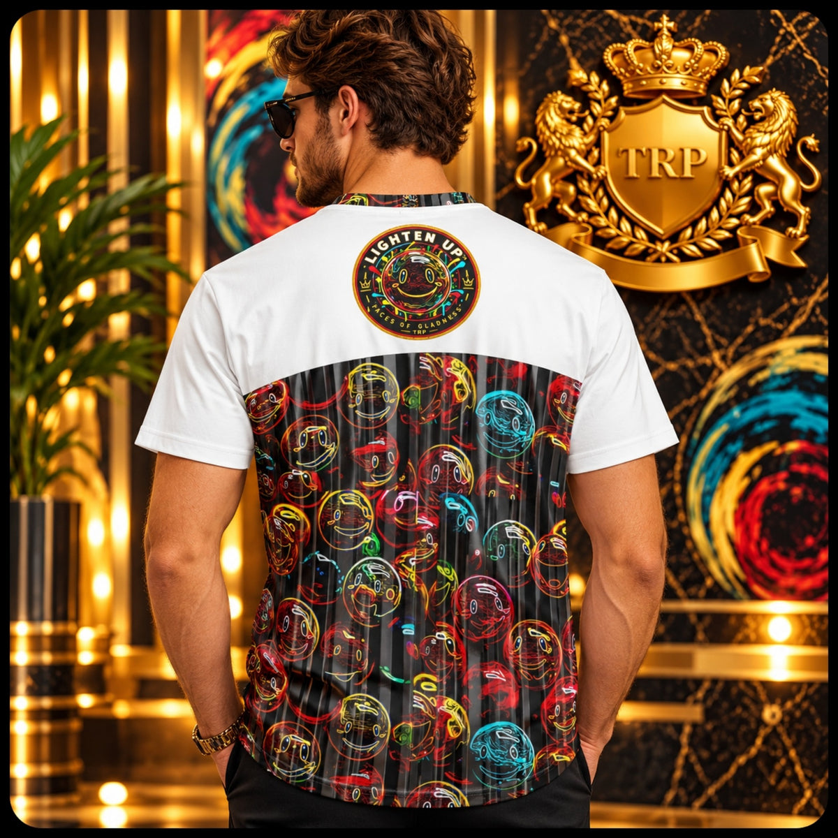 Lighten Up™ (01-B) — Medicine of the Merry Heart™ | Proverbs 17:22 Men's Cotton T-Shirt