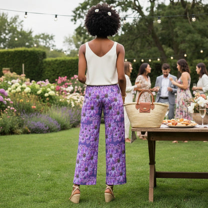 TRP Floral Prints (07): Vibrant African Daisies | Wide-Leg Pants | Garden Party