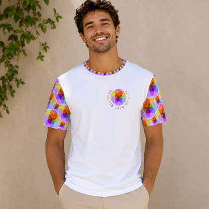 Sacred Geometry: Genesis Seed of Life 01-01 Men's Jersey T-Shirt