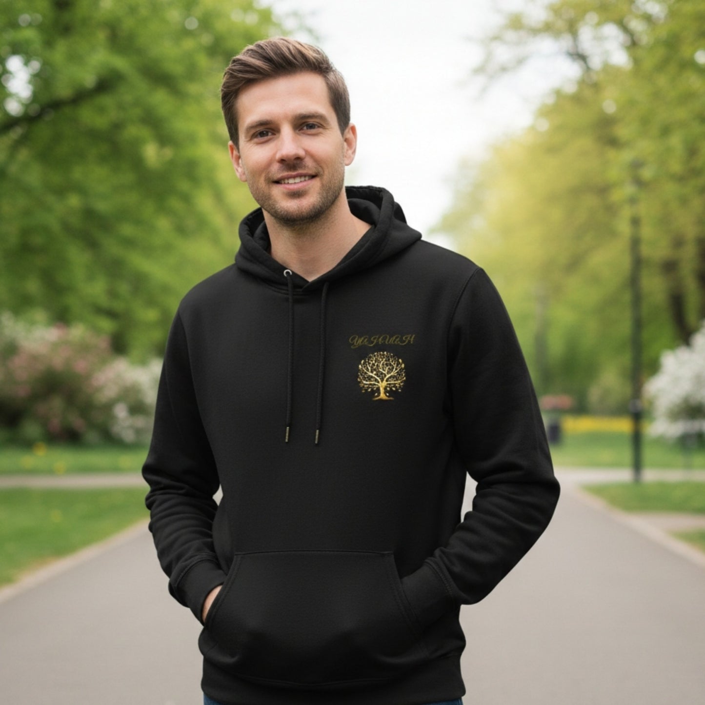 Yahuah: Tree of Life (01-01) | Unisex Cotton Hoodie
