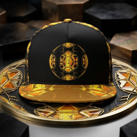 Hebrew World 01-03 Sacred Stillness Psalm 46:10 Peaked Snapback Cap
