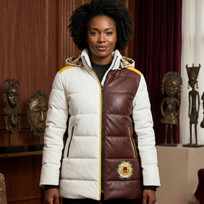 Yahusha: The Lion of Judah (03) | Women's Puffer Jacket