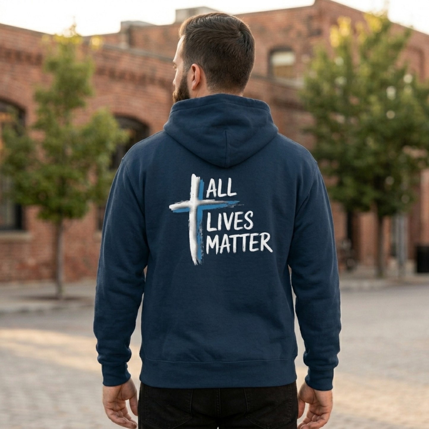 "All Lives Matter" (01-02) | Unisex Cotton-Blend Hoodie | 2 Colors