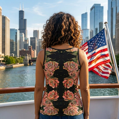 Floral Embosses (06-01): Adom - The Physical Mirror | Women's Tank Top