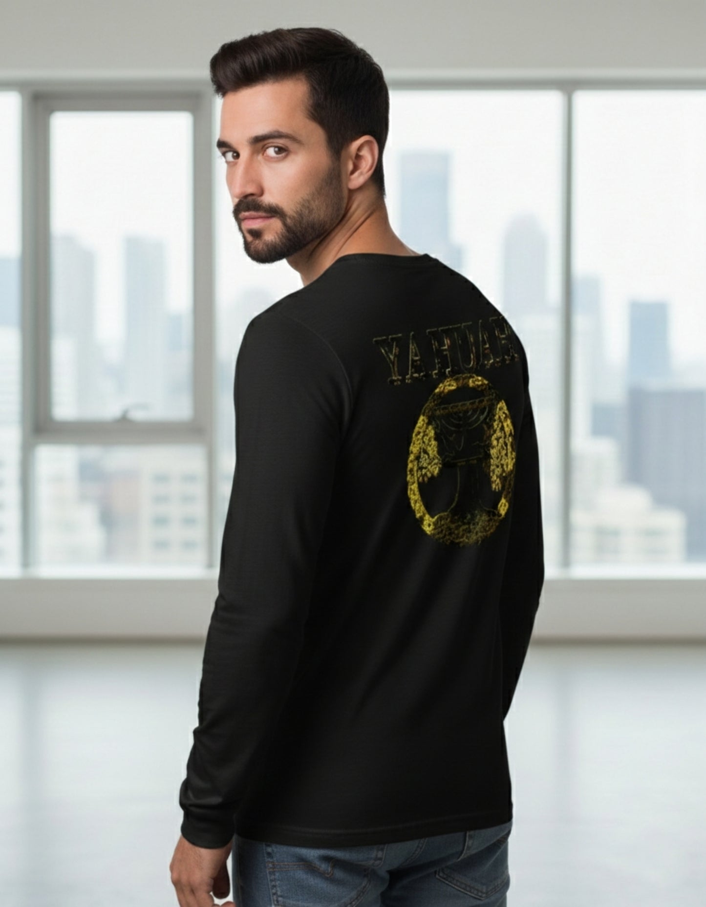 The Ten Commandments (01) | Men's Garment-Dyed Long-Sleeve T-Shirt | 4 colors