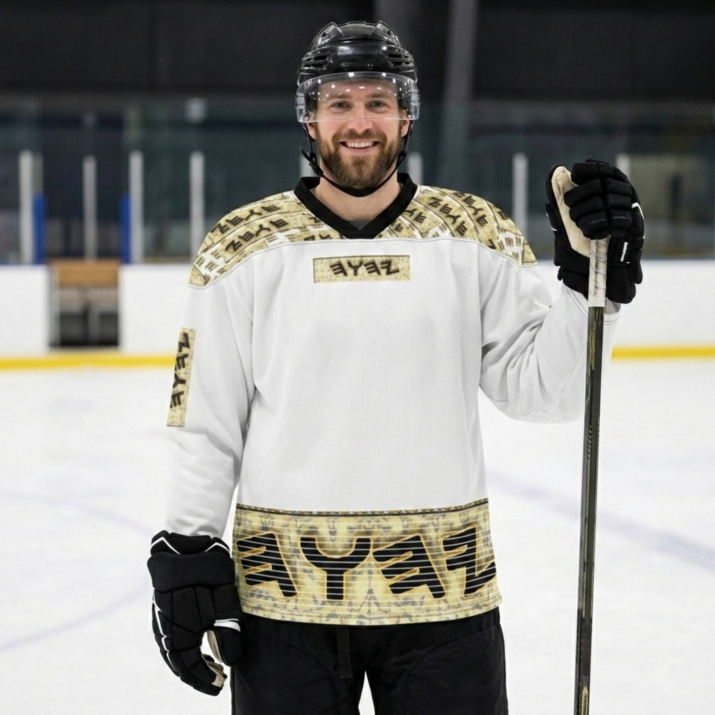 Tetragrammaton Tiling (01): Maximalist Monarchy | Unisex Hockey Jersey
