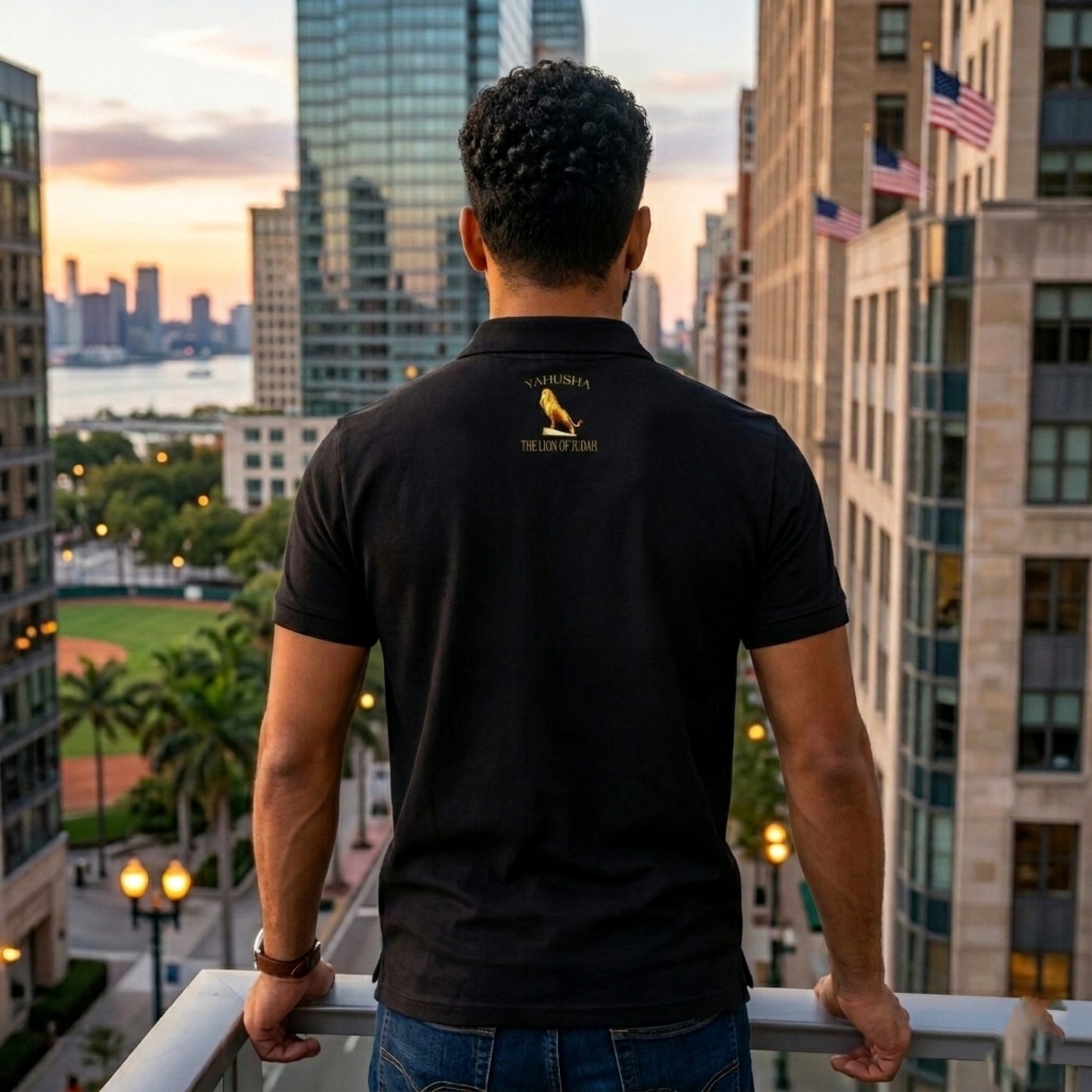 Yahusha: The Lion of Judah (01) | Unisex Premium Polo