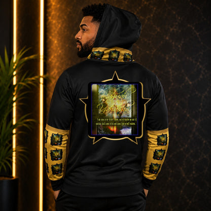 Como padre, como hijo 01 Diseñador Sudadera con capucha y cremallera completa unisex 