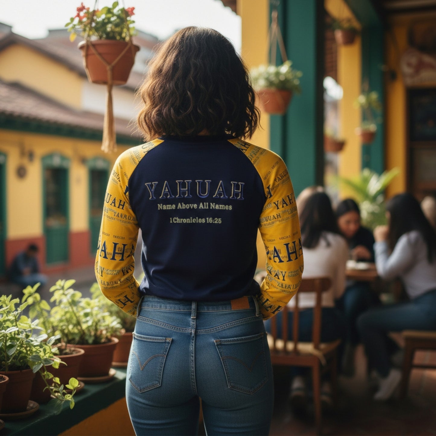 Yahuah: Name Above All Names (02-01) | Women's Long Sleeve Raglan Tee
