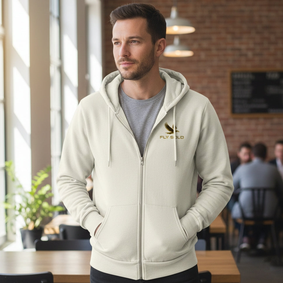 Unity in Solitude (01) "Fly Solo" | Unisex Zip Hoodie | 5 colors