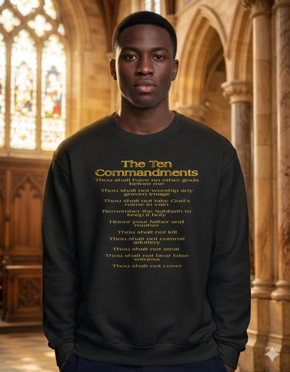 The Ten Commandments (01) | Unisex 50/50 Fleece Sweatshirt | 2 colors