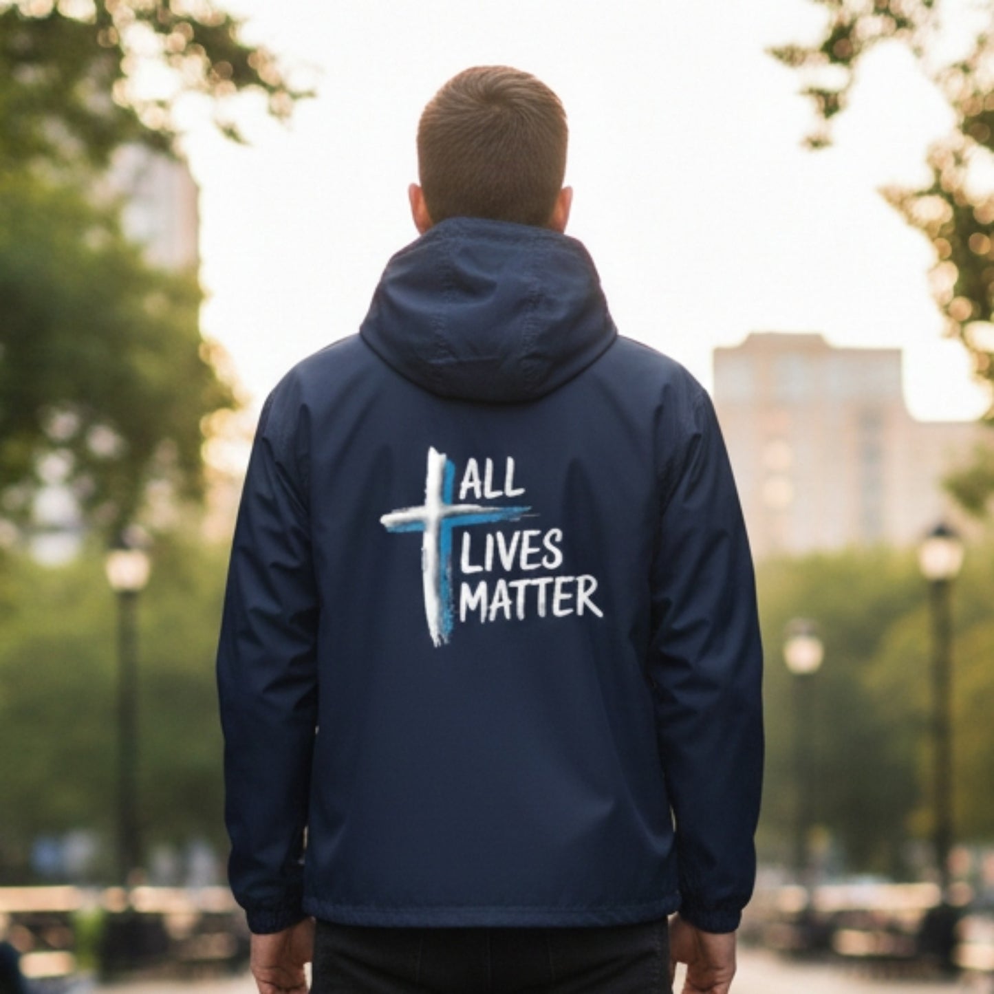 "All Lives Matter" (01-02) | Unisex Packable Windbreaker | 2 Colors