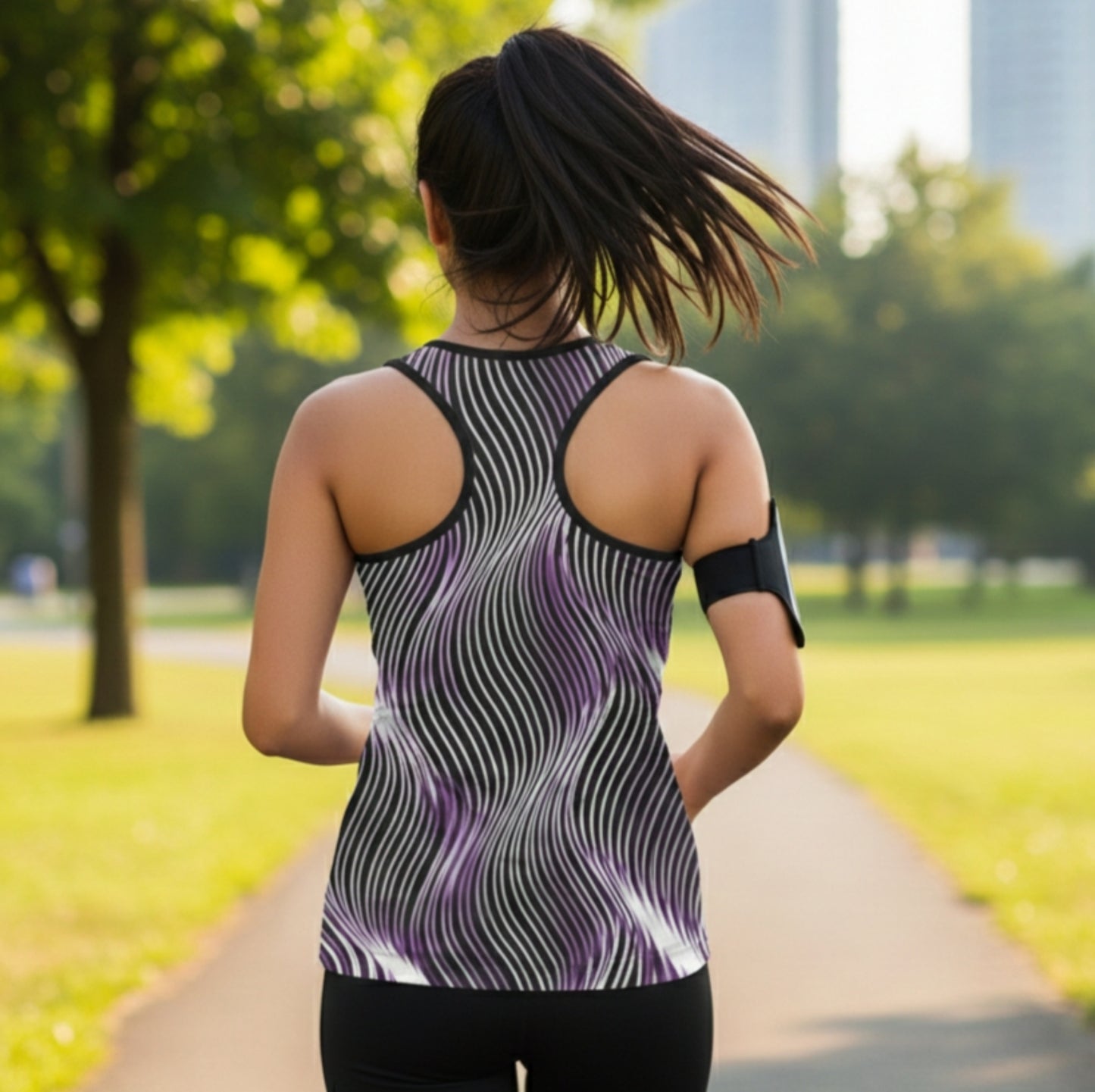 Orot (The Lights) Series: OR ARGAMAN | Royal Light (Purple) Women's Racerback Tank