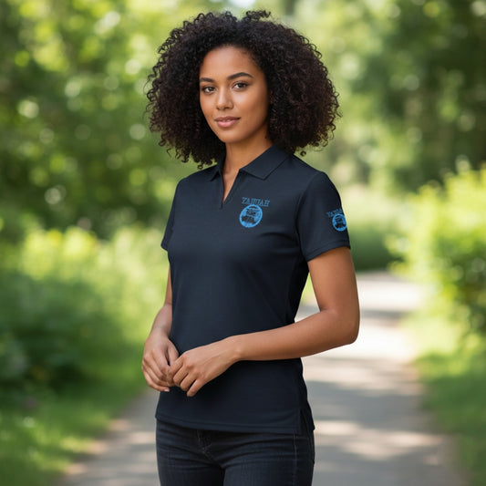 Yahuah: Tree of Life (02-03) - The Living Ruach | Women's Stand Up Collar Polo Shirt