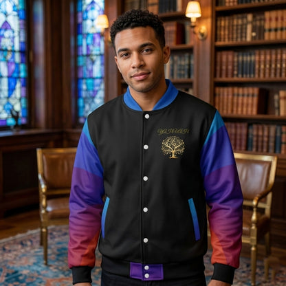 Yahuah: Tree of Life (01-02) - Royal Raiment | Varsity Jacket | Hebrew Streetwear
