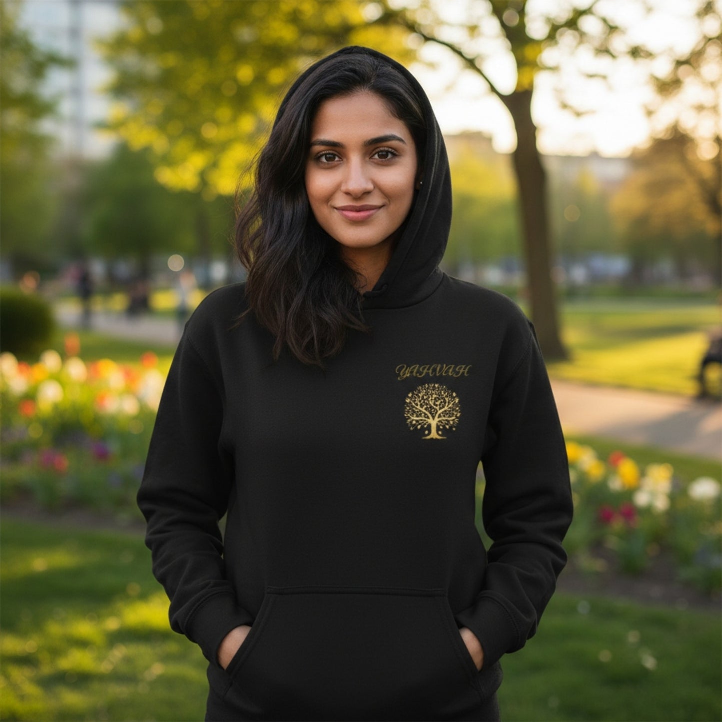 Yahuah: Tree of Life (01-01) | Unisex Cotton Hoodie