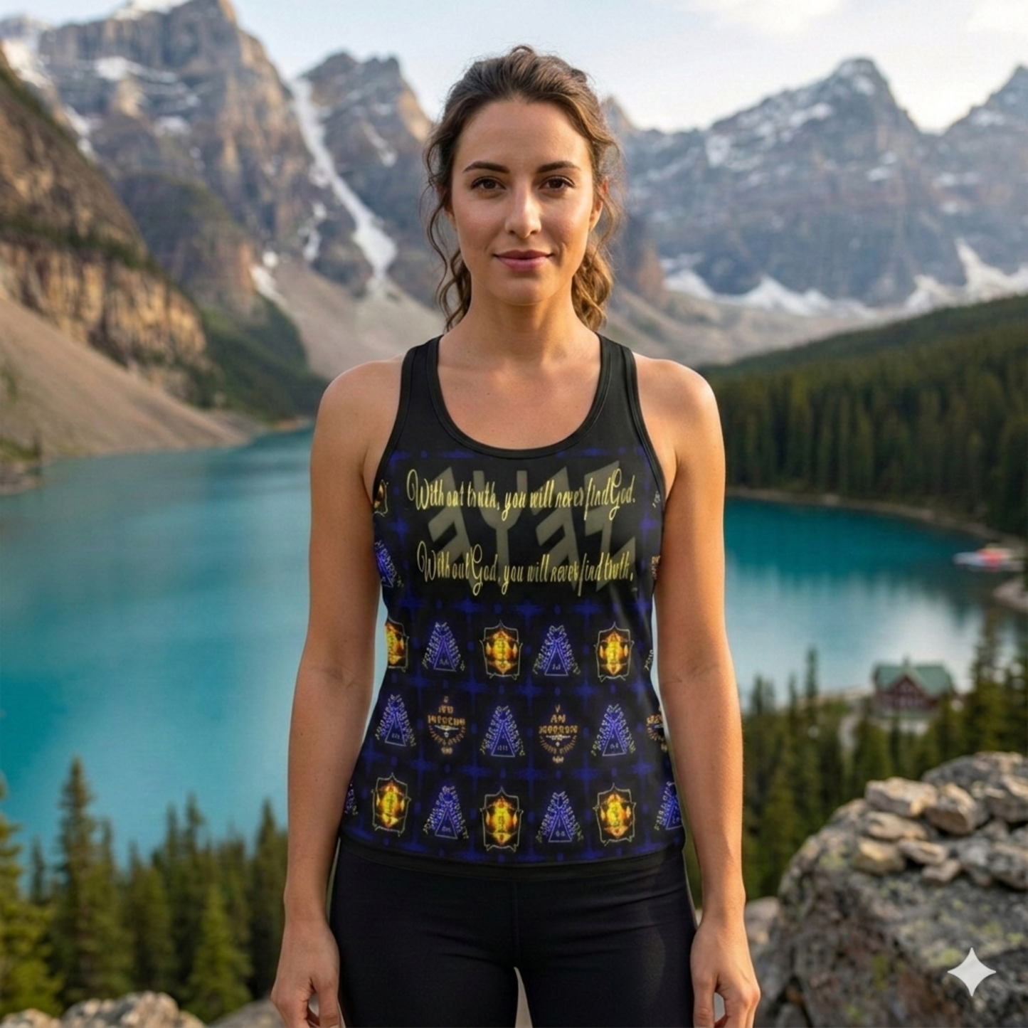 Truth Illustrated 01-01 Women's Racerback Tank Top