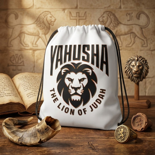 Yahusha: The Lion of Judah (02) | Large Drawstring Bag