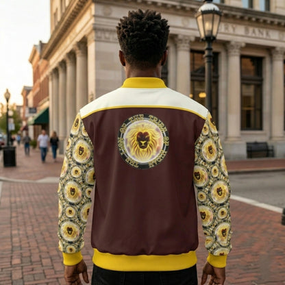 Yahusha: The Lion of Judah (03) | Men's Insulated Varsity Jacket