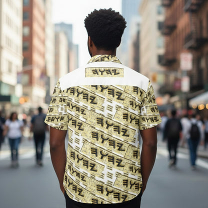 Tetragrammaton Tiling (01): Maximalist Monarchy | Unisex Camp Collar Shirt
