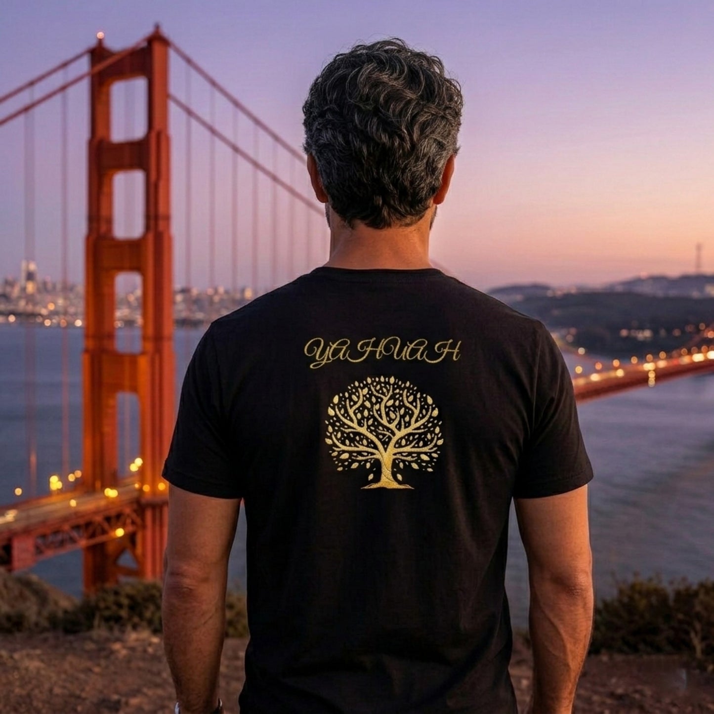 Yahuah: Tree of Life (01-01) | Men's Heavyweight Cotton Tee