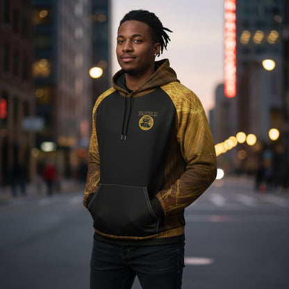 Yahuah: Tree of Life (02-02) - The Firmament Radiance | Men's Raglan Hoodie