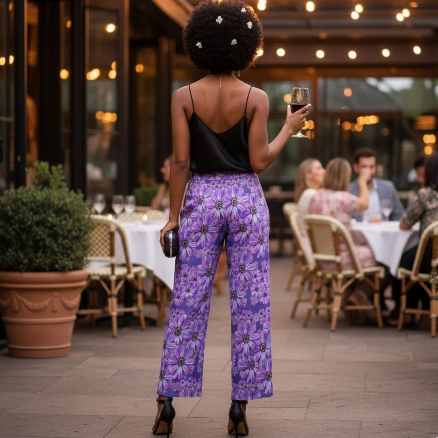TRP Floral Prints (07): Vibrant African Daisies | Wide Leg Pants | Date Night